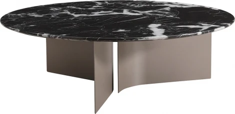 Стол журнальный черный d95*30см Garda Decor арт.57EL-10310