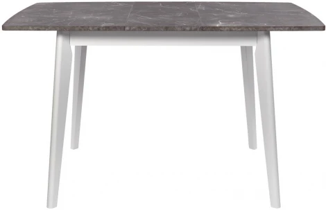 Стол Bradex Home Oslo раскладной 120-160x80x76см, Мрамор Сиена, белый (RF 0585)