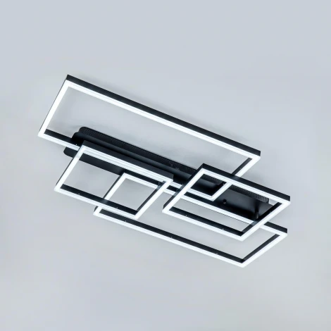 Потолочная люстра светодиодная на штанге с пультом с регулировкой цветовой температуры и яркости LED4U L11046-4 BK