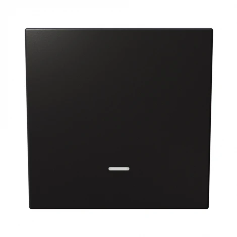 Выключатель одноклавишный с подсветкой (никель) Jasmart FD FD3011NNI