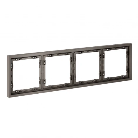 Рамка пластиковая на 4 пост (капучино) Voltum S70 VLS100414