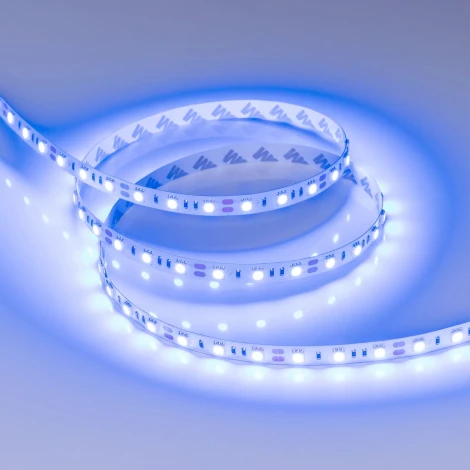 Светодиодная лента RT-B60-10mm 12V Blue (14.4 W/m, IP20, 5m) (Arlight, Открытый) 012336(3)