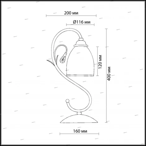 Интерьерная настольная лампа Odeon Light Mida 2242/1T