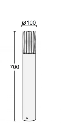 Наземный светильник Oasis Light BRISBANE 2126 Bl (220V, IP44)
