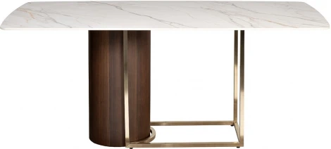 Стол обеденный иск.камень белый 180*90*75см Garda Decor арт.76AR-21100