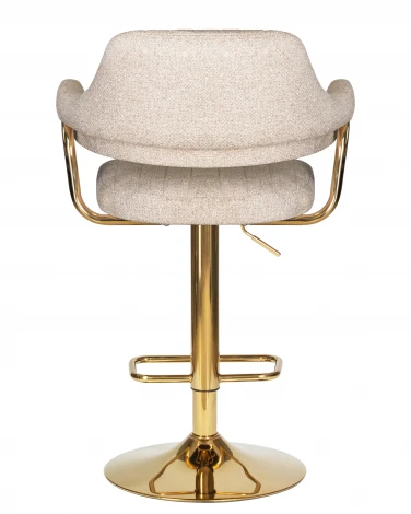 Набор 2 шт стул барный DOBRIN CHARLY GOLD (бежевый твид (LEO26))