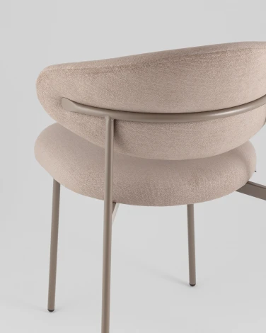 Стул Evan велюр бежевый каркас бежево-серый Stool Group УТ000042348