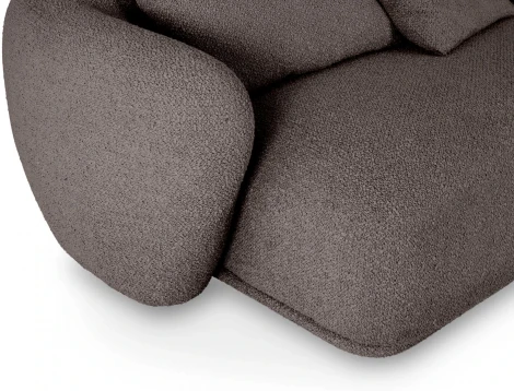 Диван Fabro ОГОГО (арт.855363), (Ткань,Букле/Коричневый)