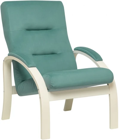 Кресло Leset Лион (Фанера,Березовый шпон,Металл,Велюр/Слоновая кость) арт.2500000129445