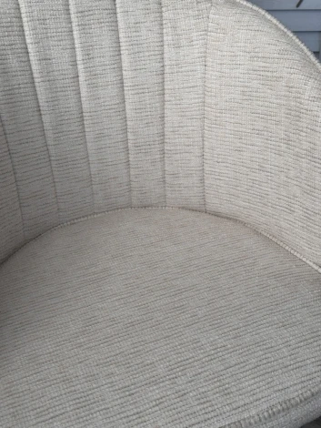 Стул M-City DIANA Modica-40 бежево-белый, ткань / золотой каркас