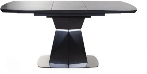 Стол раскладной Diamond (120+40) глазурованное стекло черный Top Concept 2001000000647