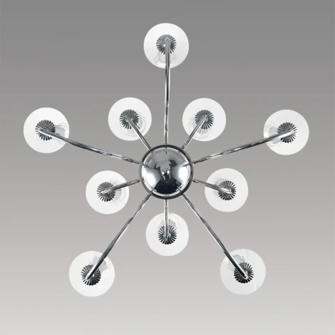 Подвесная люстра Lumion Incanto 8034/10 хром, металл/стекло Е14 10*40W 220V (на цепи, подсвечник, свеча)