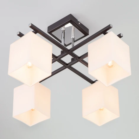 Потолочная люстра Eurosvet 70018 70018/4 хром/венге