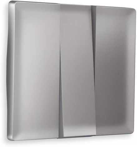 Лицевая панель Ambrella Volt ALFA (Сталь матовый) для 3-клавишных выключателей QUANT AP5050