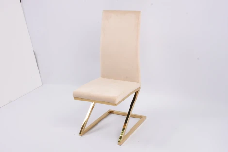 Стул обеденный Палермо MC799-BG-2, 60х46х105 см, бежевый/глянцевое золото IST-CASA